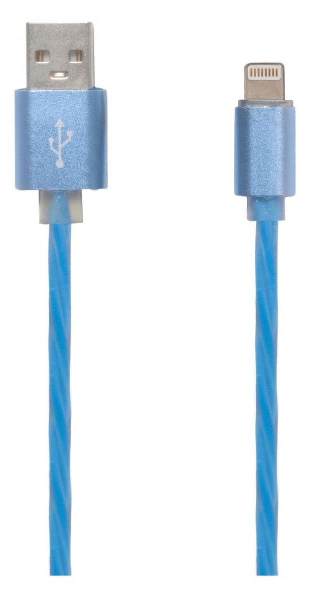 Электроника  Ашан USB кабель Liberty Project для Apple 8 pin Косичка голубой