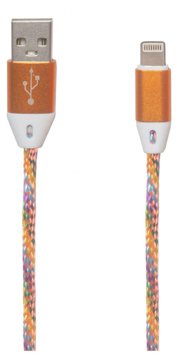 фото Usb кабель liberty project micro usb в оплетке, оранжевый