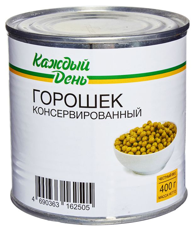 Горошек зеленый Каждый день 400 г 40₽