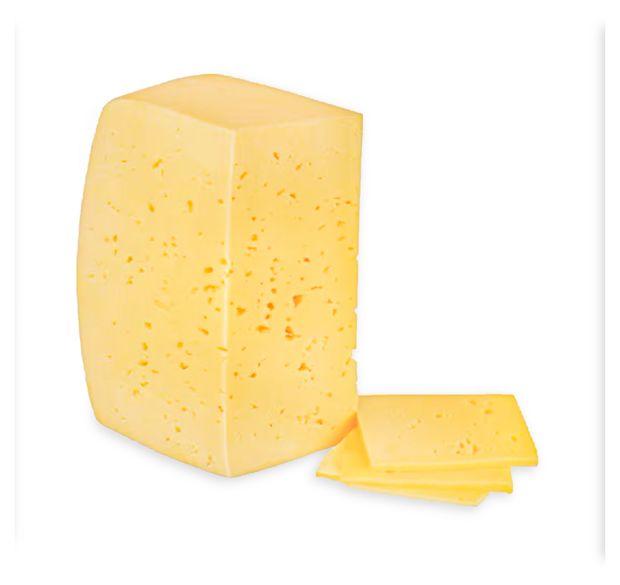 Сыр полутвердый Сливочный АШАН Красная птица 45 БЗМЖ вес 75₽