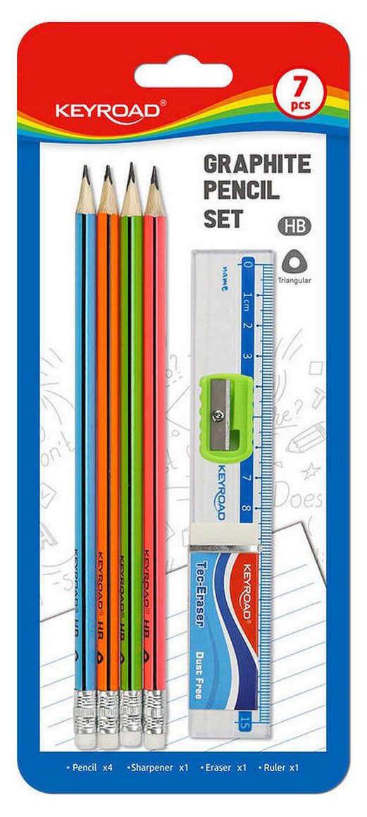 Набор канцелярский KEYROAD 7 предметов 100₽