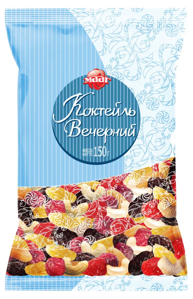Коктейль из орехов и сухофруктов МААГ Вечерний 150 г 160₽
