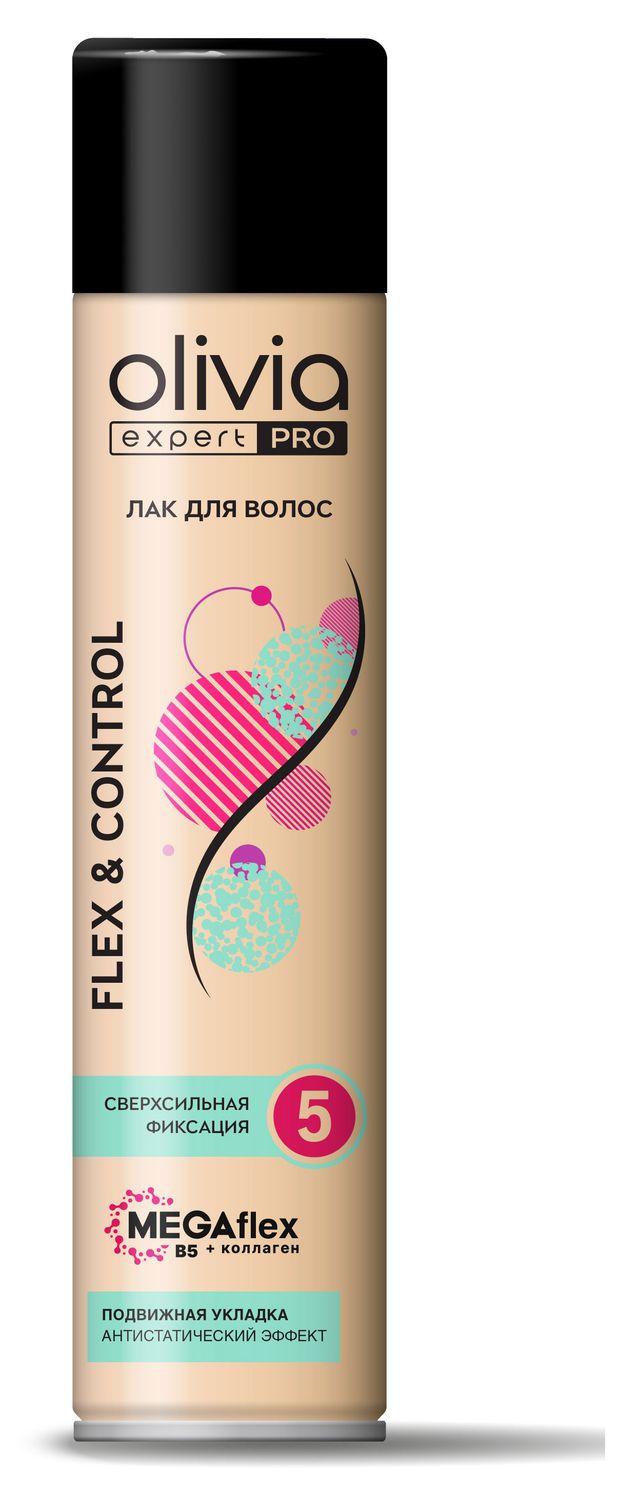 фото Лак для укладки olivia flex &amp; control, 300 мл