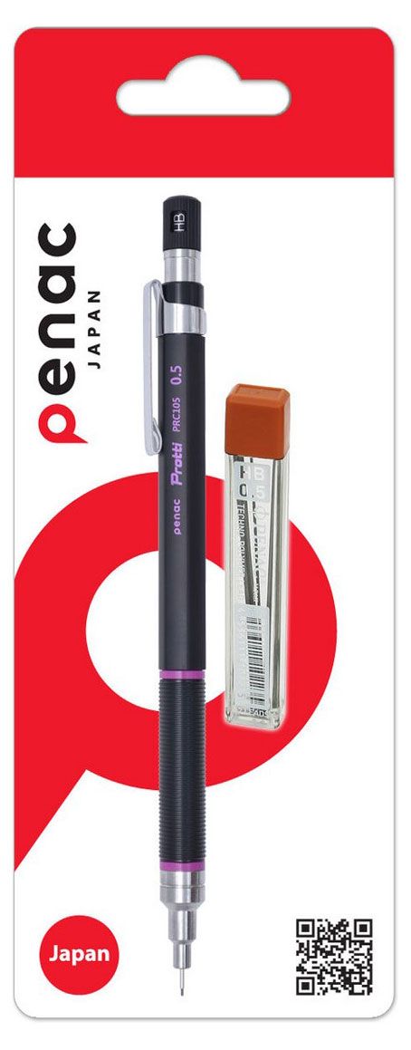 Карандаш механический Penac PRC 05 мм грифели L512G-HB 480₽