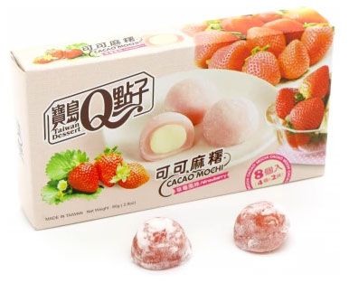 Какао-моти Qidea пирожное с клубникой Китай, 80 г