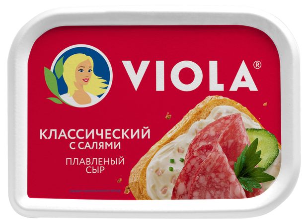 Сыр плавленый Viola классический с салями 35 БЗМЖ 190 г 140₽