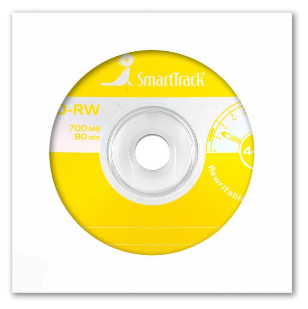 Электроника Диск CD-RW Smart Track 700Mb 4-12х в бумажном конверте, 1 шт