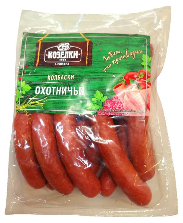 Колбаски полукопченые Козелки Охотничьи, ~ 0,5 кг