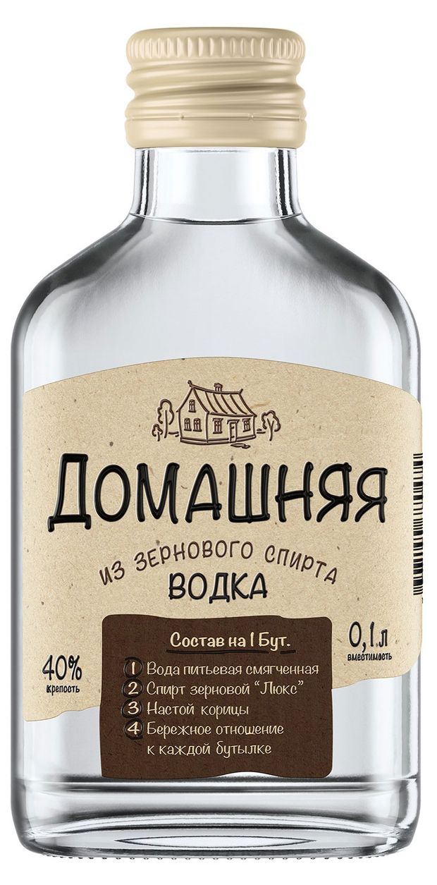 Водка Домашняя Россия 01 л 107₽