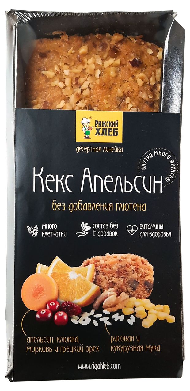 Кекс Рижский хлеб Апельсин без глютена, 350 г