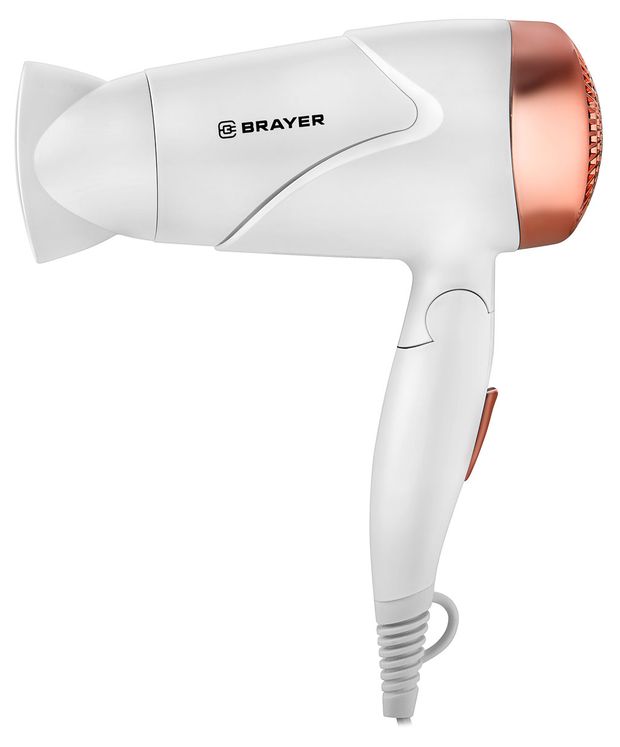 фото Фен brayer br3026 бело-золотистый