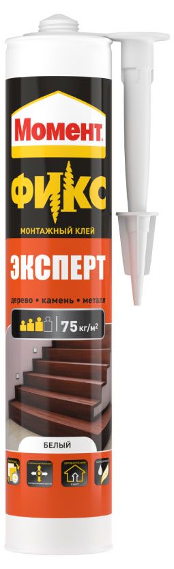 Клей монтажный Момент Фикс Эксперт белый 380 г 510₽