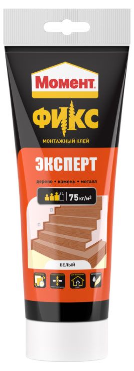 фото Клей монтажный момент фикс эксперт белый, 250 г