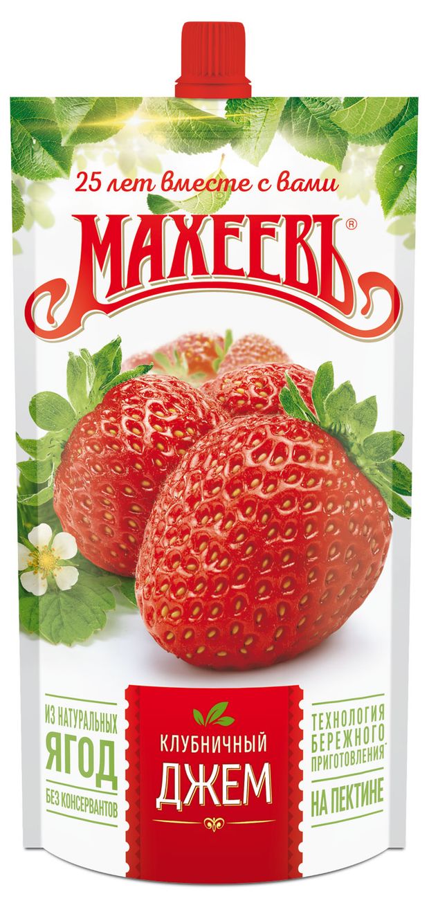Джем МАХЕЕВЪ клубничный, 300 г