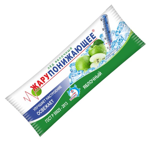 Фруктовый лед Здоровые продукты Яблочный, 70 г