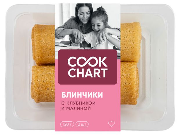 Блинчики Cook Chart с клубникой и малиной 120 г 110₽