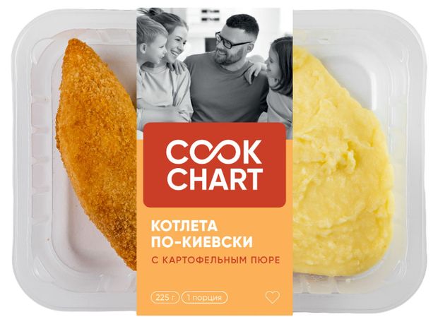 Котлета по-киевски Cook Chart с картофельным пюре 225 г 230₽