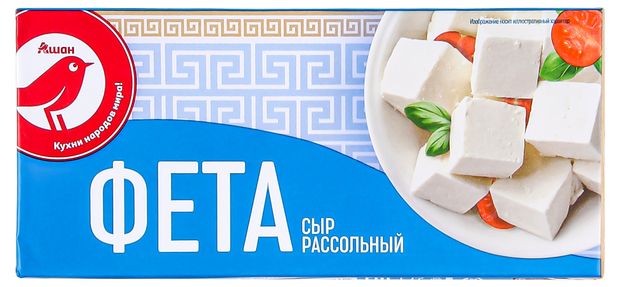 Фета АШАН Красная птица 35 БЗМЖ 330 г 220₽