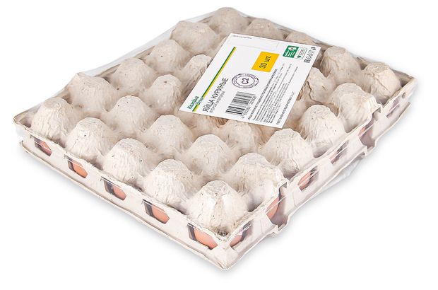 Молочные продукты, яйца Яйца куриные Каждый день С2 коричневое лоток, 30 шт