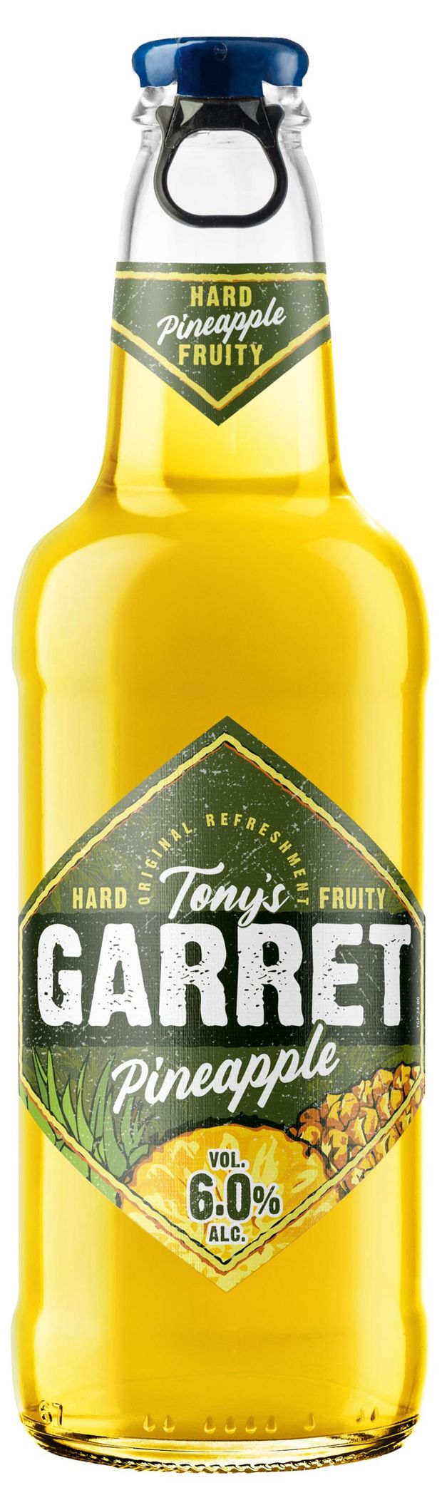 Пивной напиток Tony's Garret Hard Pineapple, 400 мл