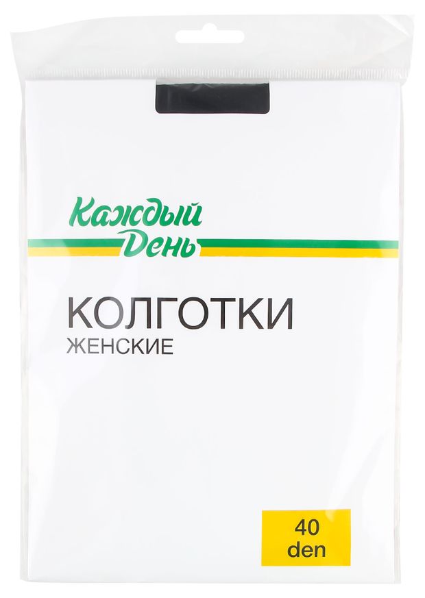 Колготки Каждый день 40 den черные, размер 7