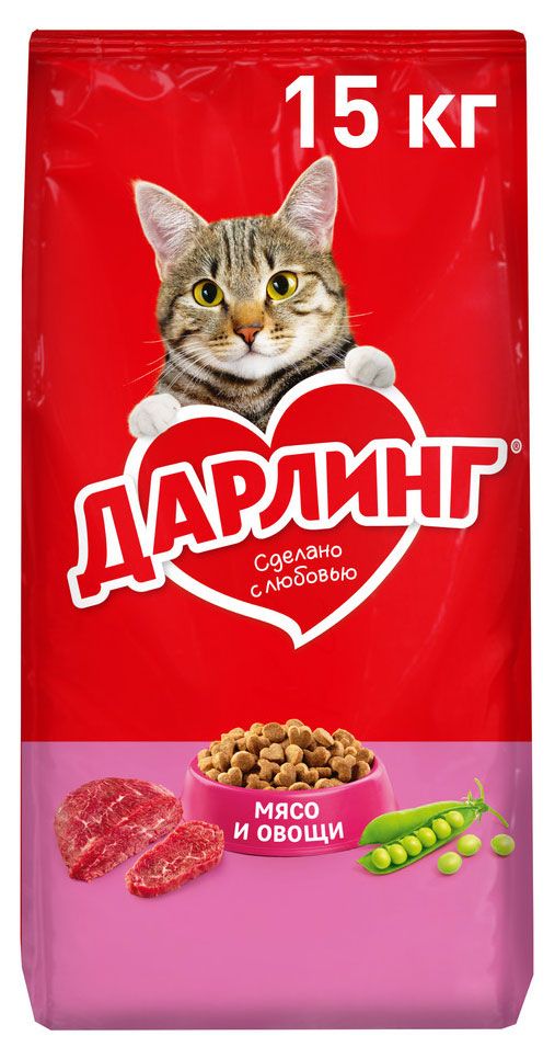 Сухой корм для кошек Дарлинг мясо и овощи 15 кг 2999₽