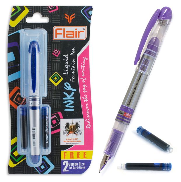 Ручка перьевая Flair INKY, синяя