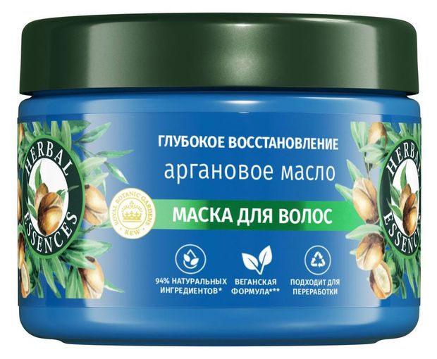 Маска для волос Herbal Essences Глубокое восстановление с аргановым маслом 300 мл 700₽