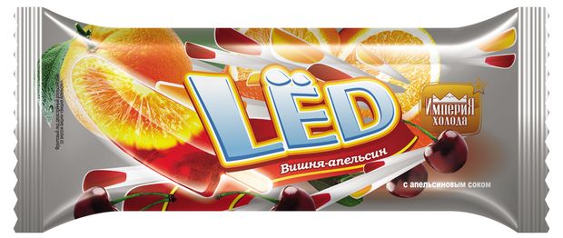 Фруктовый лед Империя холода Вишня апельсин, 70 г