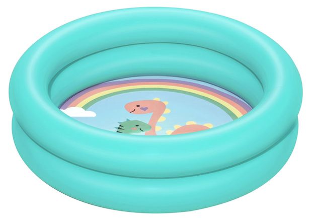 Надувной детский бассейн с двумя кольцами BESTWAY , 610x150 см