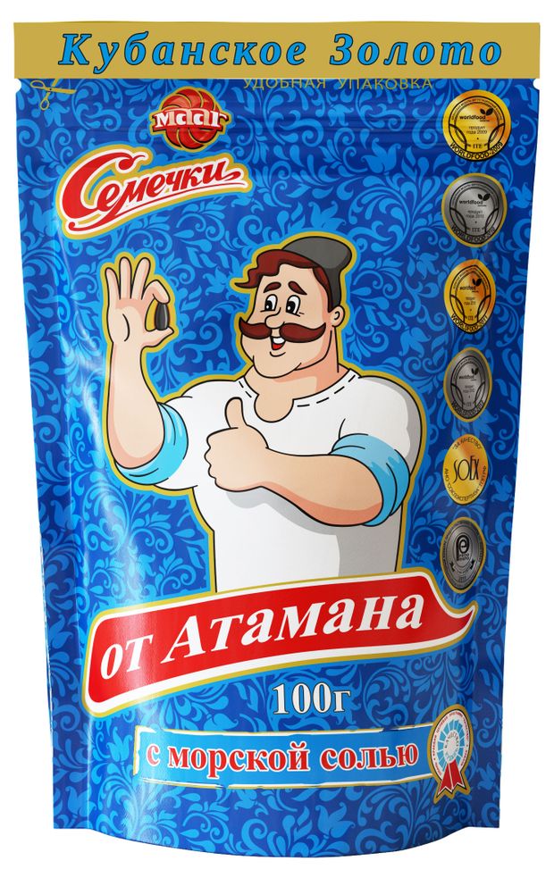 Семечки от Атамана кубанские с морской солью, 100 г