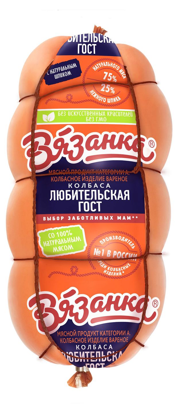 Колбаса вареная Вязанка Любительская ГОСТ 370 г 150₽