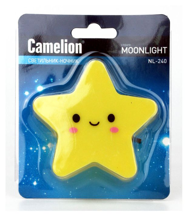 фото Ночник camelion звезда с выключателем 220в