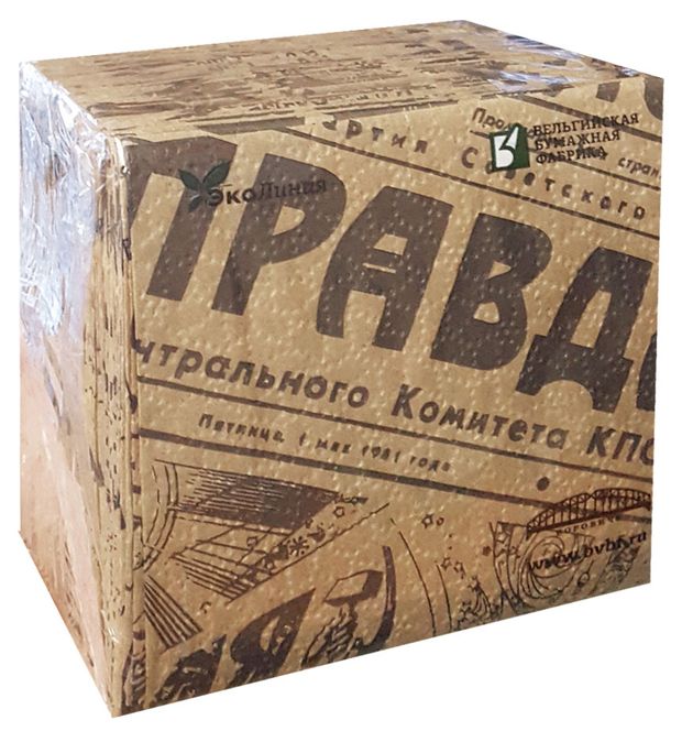 Кухня Салфетки одноразовые Газета из крафтовой бумаги 1-слой, 100 л