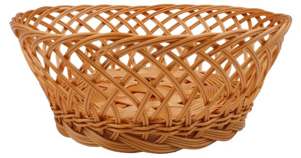 Корзинка настольная Handy Home ажурная полиротанг 280х280х110 мм 320₽