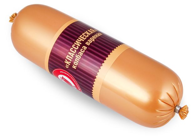 Колбаса вареная АШАН Красная птица Классическая вес 33₽