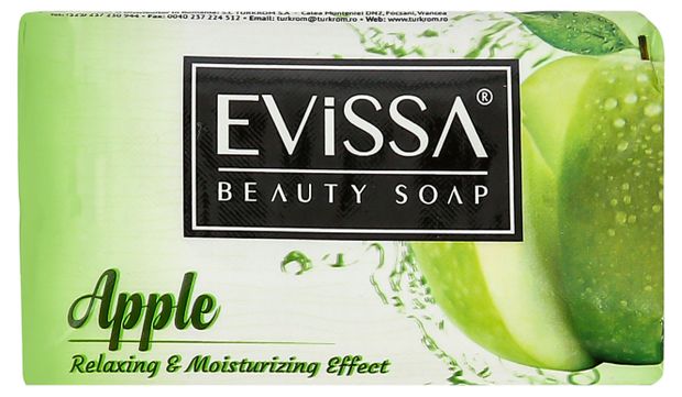 Мыло туалетное Evissa яблоко 100 г 50₽