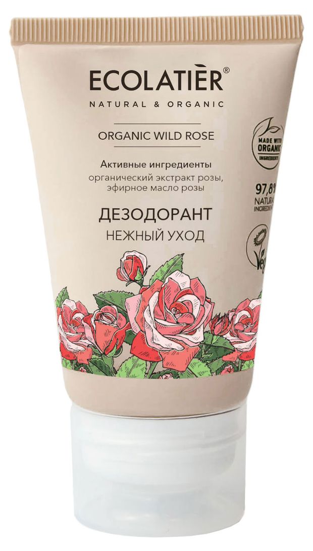 Дезодорант Ecolatier Organic Wild Rose 40 мл 180₽