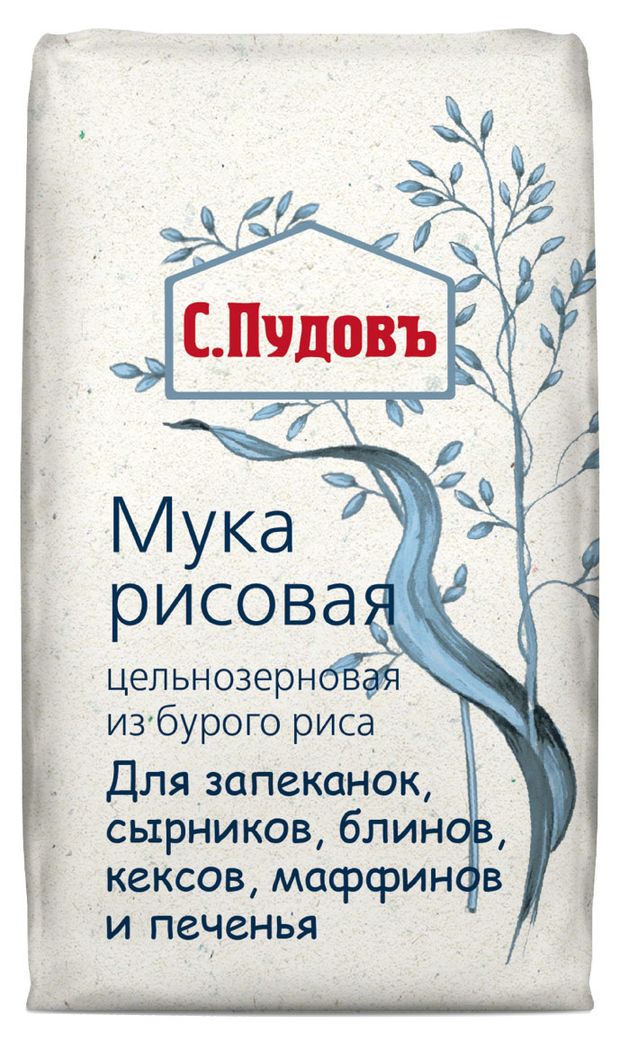 Мука СПудовъ цельнозерновая из бурого рис 500 г 170₽