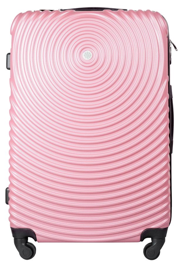 Чемодан жесткий Proffi Travel Tour Space розовый 4 колеса, размер L