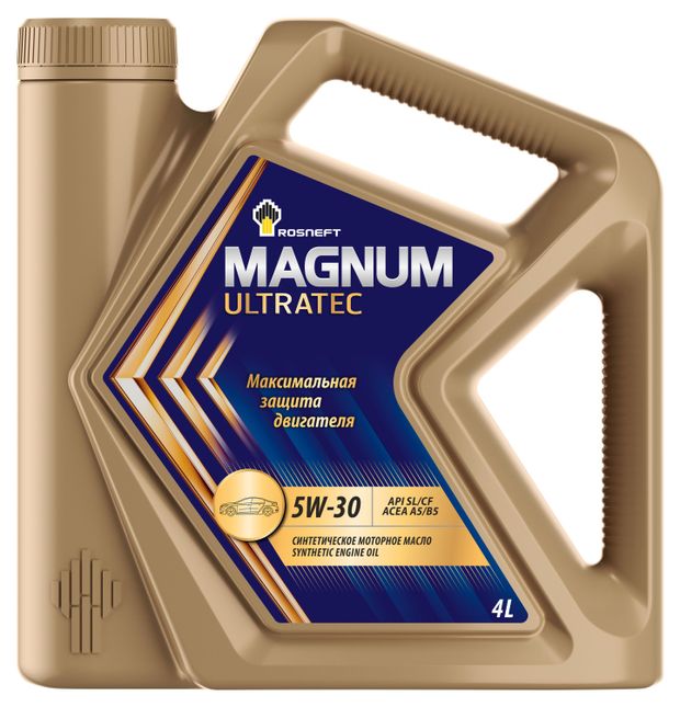 Масло моторное синтетическое Роснефть Ultratec 5W30, 4 л