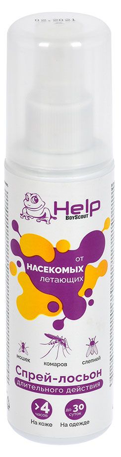 фото Спрей-лосьон от летающих насекомых help, 30 мл