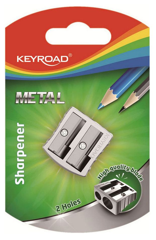 Точилка KEYROAD металлическая 2 отверстия