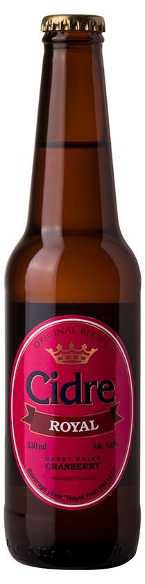 Медовуха Cidre Royal клюква 5%, 330 мл