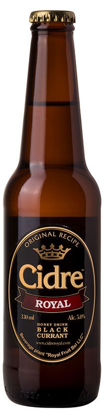 Медовуха Cidre Royal черная смородина 5%, 330 мл