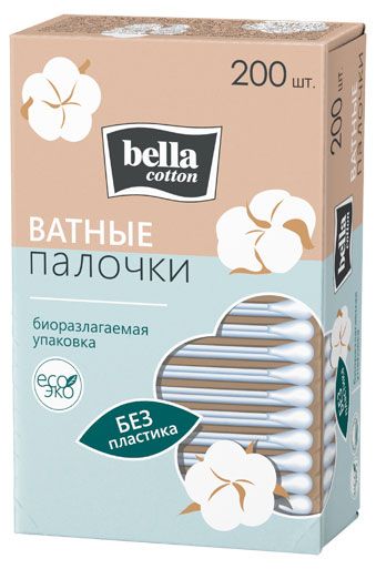 Ватные палочки Bella cotton, 200 шт