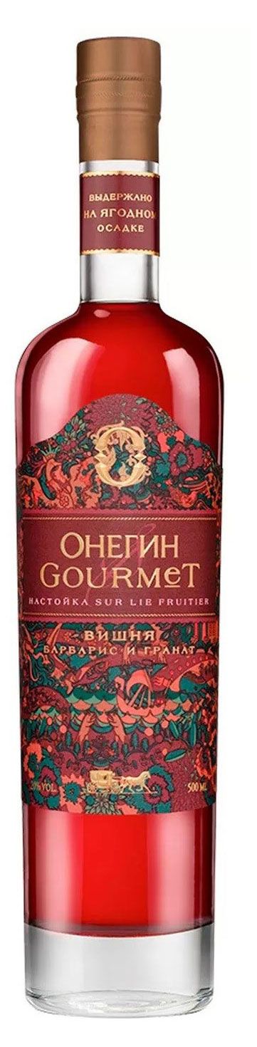Настойка Онегин Гурмэ вишня барбарис гранат Россия, 0,5 л
