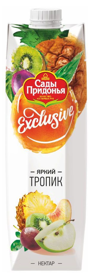 Вода, соки, напитки  Ашан Нектар Сады Придонья Exclusive мультифруктовый, 970 мл