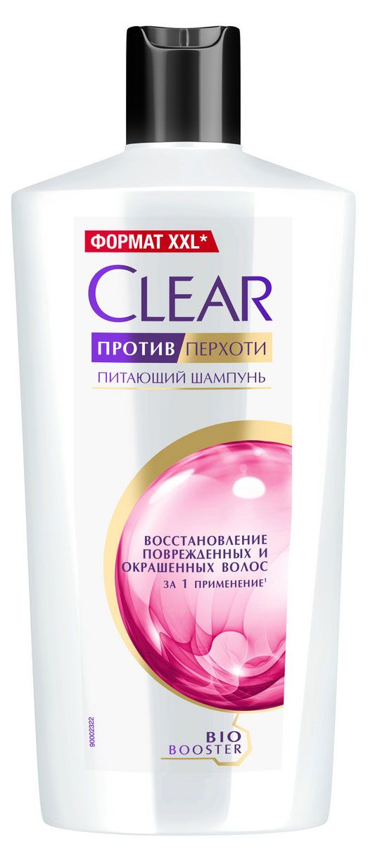 Шампунь против перхоти Клиар Восстановление поврежденных и окрашенных волос, 650 мл