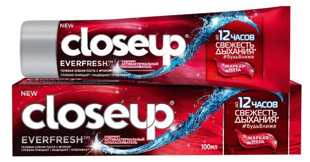 Зубная паста CloseUp Everfresh жаркая мята, 100 мл